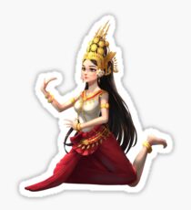Apsara Dancer Sticker