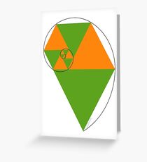 Fibonacci Spiral Greeting Card