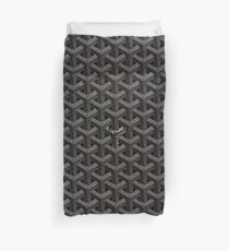 Black goyard Duvet Cover