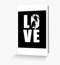 I Love My Boston Terrier Gifts for Dog Lovers Greeting Card