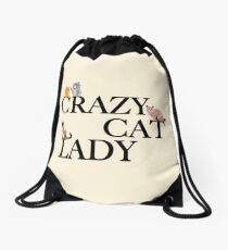 Crazy Cat Lady Drawstring Bag