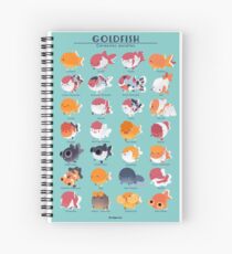 Goldfish Breed Poster Spiral Notebook
