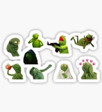 Pegatina Juego de pegatinas Kermit Meme