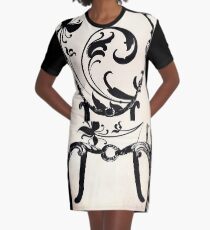 Salon de Paris Graphic T-Shirt Dress