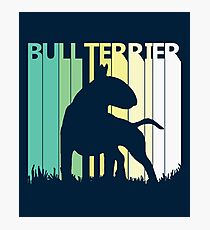 Cute Bull Terrier Silhouette Photographic Print