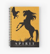 Cuaderno de espiral Espíritu: Semental del Cimarrón Minimalista.