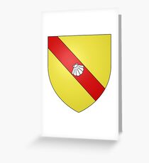 French France Coat of Arms 17793 Blason Nicolas de Ligne + Seigneur d'Olliginies Greeting Card