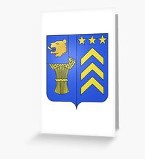 French France Coat of Arms 17795 Blason Nicolas François Mollien Greeting Card