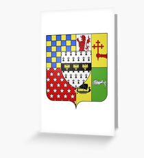 French France Coat of Arms 17796 Blason Nicolas François Sylvestre Régnier Comte Greeting Card