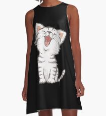 American Shorthair happy A-Line Dress