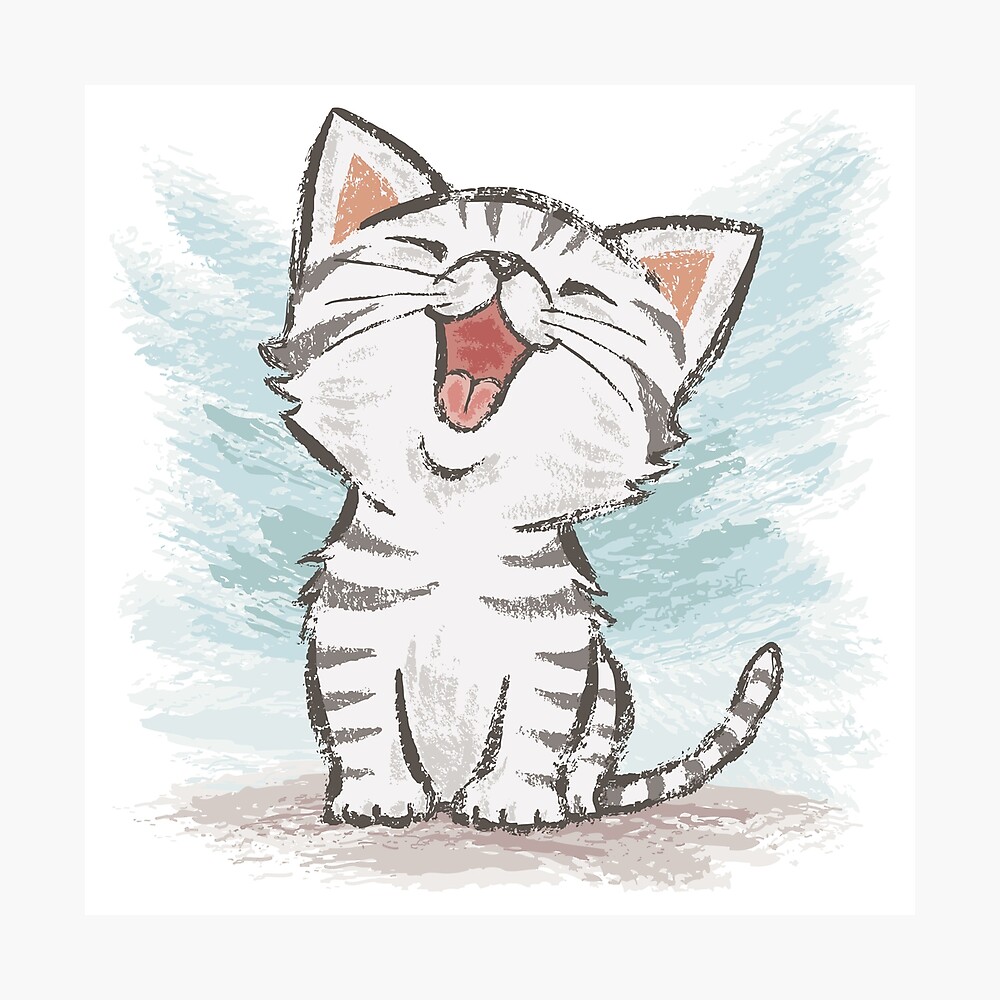 American Shorthair happy Photographic Print