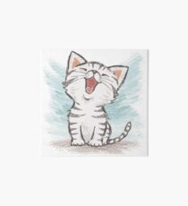 American Shorthair happy Art Board