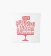 Good Food Good Mood // pink Galeriedruck