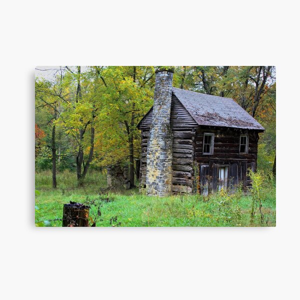 Little Cabin in the Woods... Canvas Print