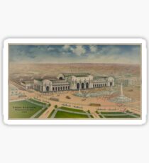 Vintage Illustration of Union Station (1906) Sticker
