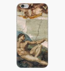 Creation of Adam by Michelangelo iPhone Case