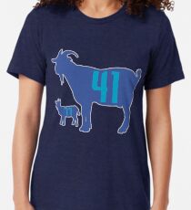 The GOAT - City Edition Dirk Nowitzki and Luka Doncic Tri-blend T-Shirt