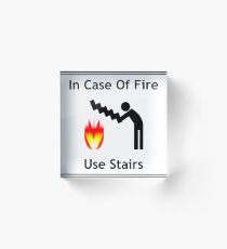 Use the stairs Acrylic Block