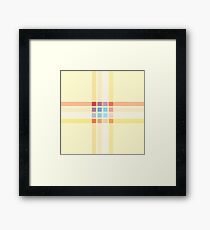 Classic retro design cubes Framed Print