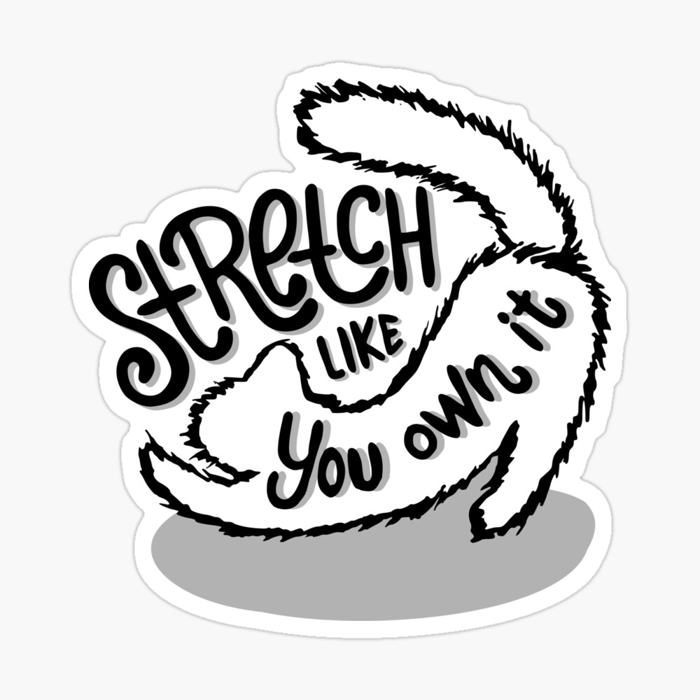 Stretch Like You Own It Sticker