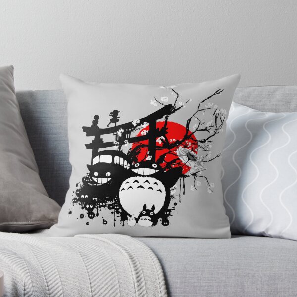 Japan Spirits Throw Pillow