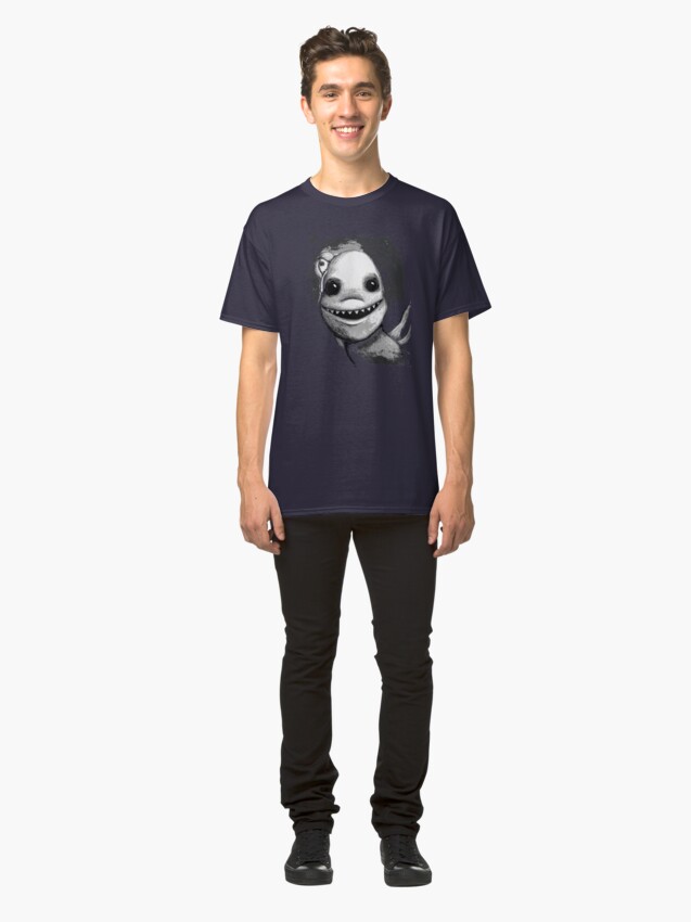 Alternate view of Meeting New People for Nessie and Mermaid (Grayscale Version) Classic T-Shirt