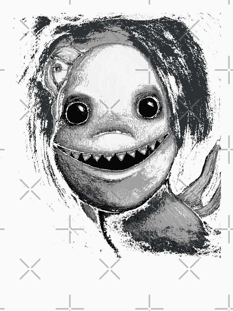 Meeting New People for Nessie and Mermaid (Grayscale Version) by LittleMissTyne