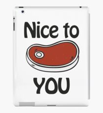 nice to meet you iPad Case/Skin