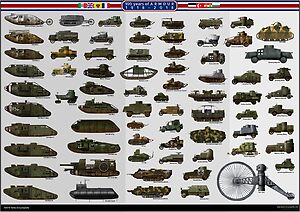WW1 tanks and AFVs