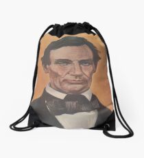 Vintage Portrait of Abraham Lincoln (1895) Drawstring Bag