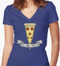 All Hail The Za Women's Fitted V-Neck T-Shirt