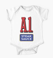 A1 Sauce Short Sleeve Baby One-Piece
