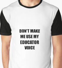 Educator Gift for Coworkers Funny Present Idea Graphic T-Shirt