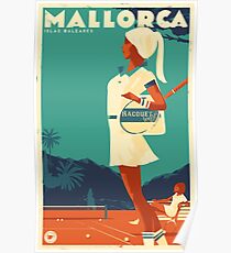 Retro travel poster — Mallorca, Spain ⛔ HQ quality Poster