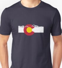 Rocky Mountains - Colorado Flag Unisex T-Shirt