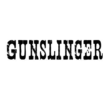 Artwork thumbnail, Gunslinger - western font by qlobba