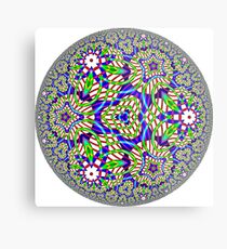 Noneuclidean Quasi-Ukrainian Mandala #108 Metal Print