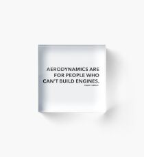 ENZO FERRARI QUOTE 2 Acrylic Block