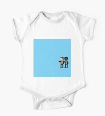Pulp Fiction 8 Bit Pixel Illustration One Piece - Short Sleeve