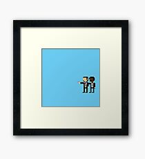 Pulp Fiction 8 Bit Pixel Illustration Framed Print