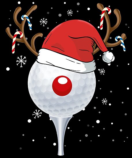 "Christmas Golf " Poster by edgyshop  Redbubble