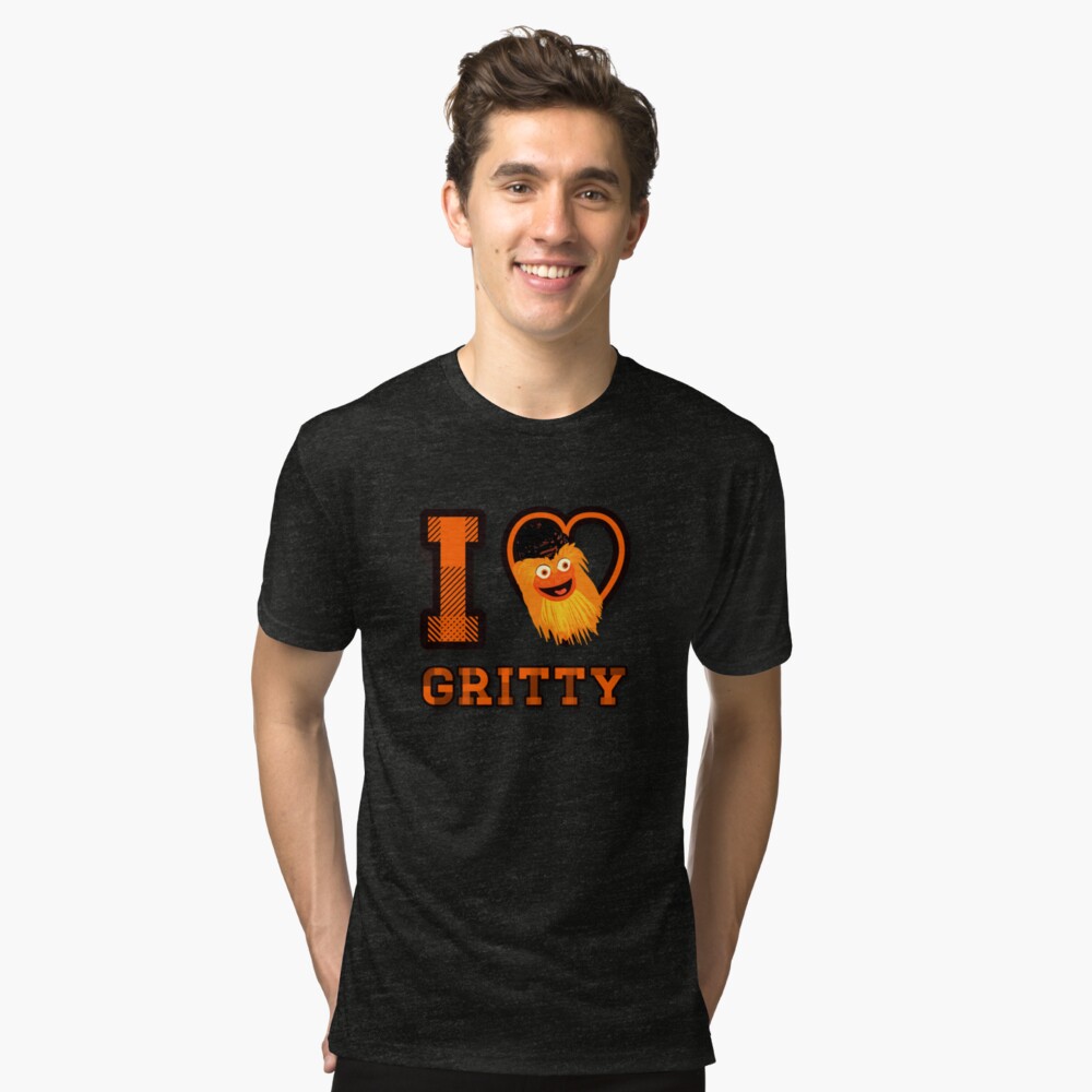 Amo a Gritty Camiseta de tejido mixto
