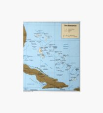 Map of The Bahamas (1986) Art Board