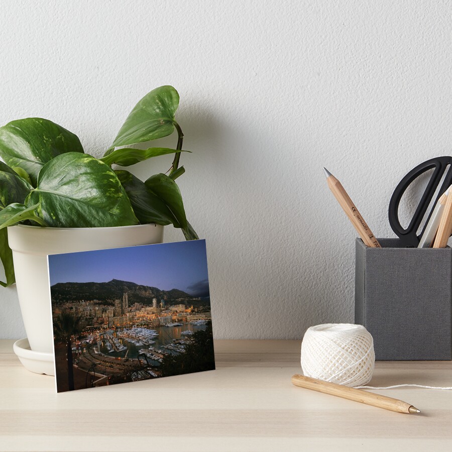Beauty of Monaco Bay Art Board Print