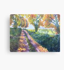 The Tunnel in Autumn Canvas Print