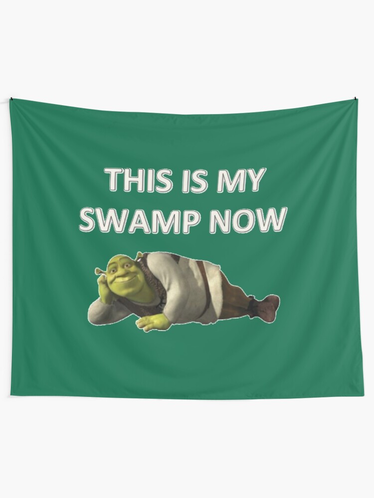 Alternate view of This Is My Swamp Now Tapestry