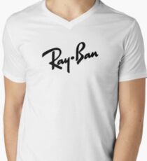 Ray Bans Logo Men's V-Neck T-Shirt
