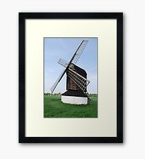 windmill in field Framed Print