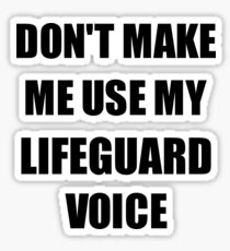Lifeguard Gift for Coworkers Funny Present Idea Sticker