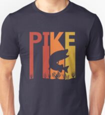 Vintage Retro Northern Pike Fish Unisex T-Shirt